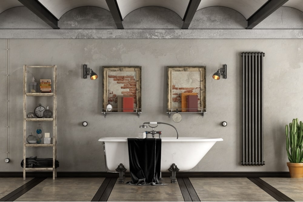 Une salle de bain au style industriel !